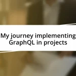 My journey implementing GraphQL in projects