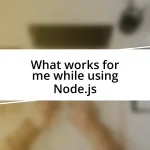 What works for me while using Node.js