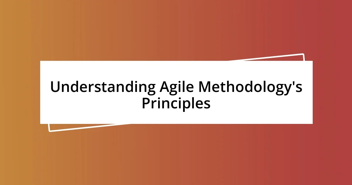 Understanding Agile Methodology